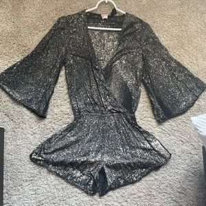 Blue Life Wild and Free Romper -XS